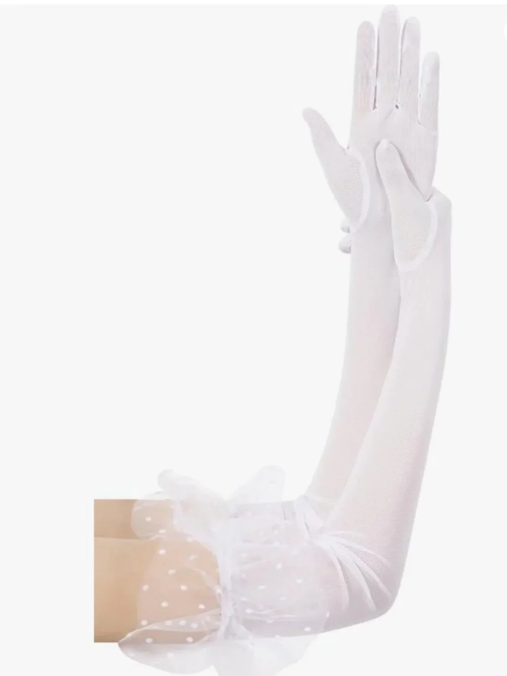 Women's Long Lace Opera Gloves